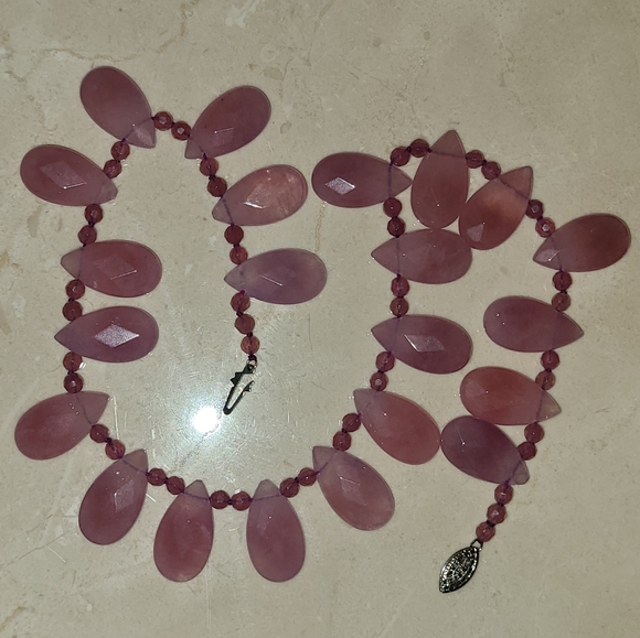 Quartz Amethyst Sterling Silver Necklace - Picture 6 of 11